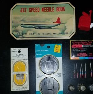 SEWING, NEEDLES,THIMBLES, & WITCH THREADER